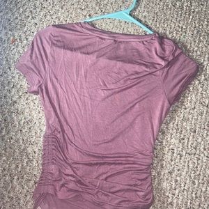 Purple string crop top